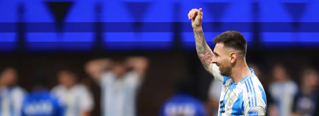 Lionel Messi con la selección Argentina