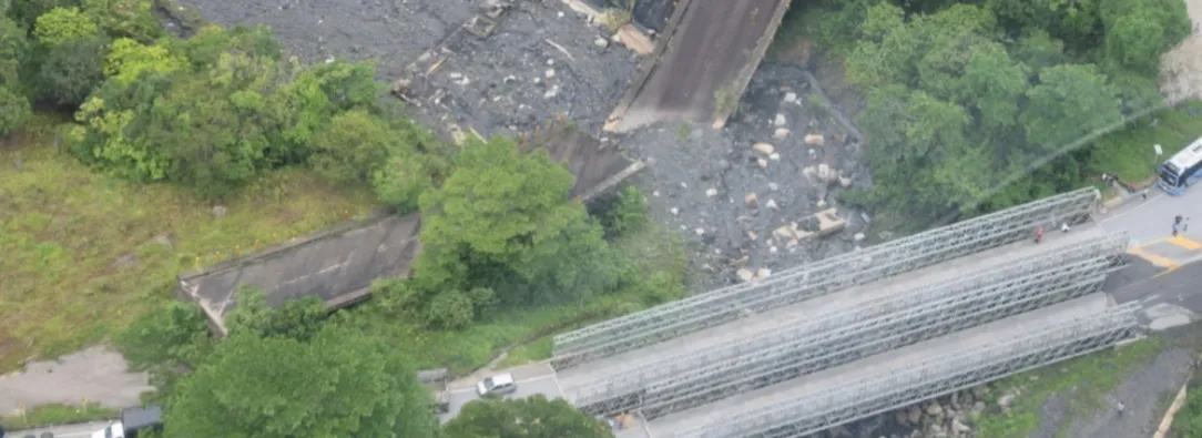 MinsTransporte sobre vías frente al Fenómeno de la niña. / Foto: MinTransporte.
