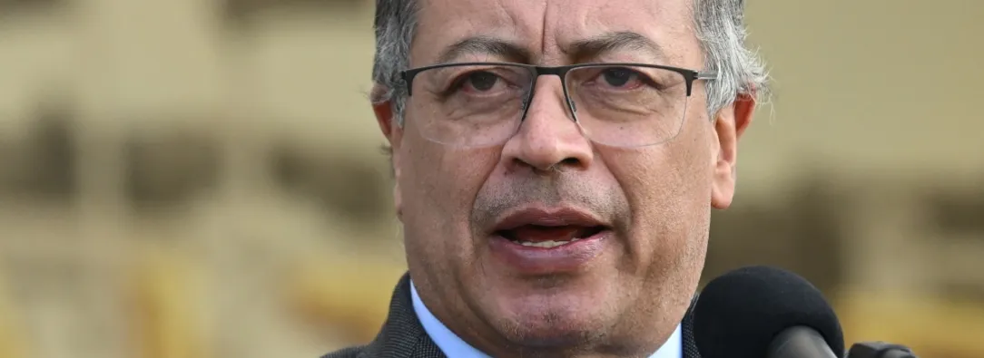 Presidente Petro recibió condecoración de Palestina. / Foto: AFP.