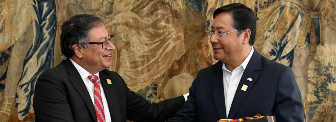 Petro y Luis Arce de Bolivia. / Foto: InfoPresidencia.