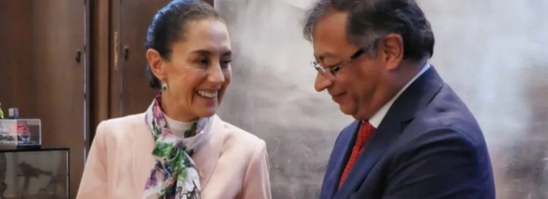 Gustavo Petro y Claudia Sheinbaum. / Foto: X Gustavo Petro.