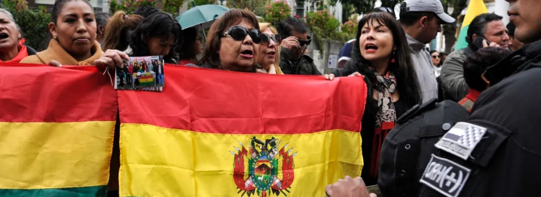 Plaza Murillo en Bolivia. / Foto: AFP.