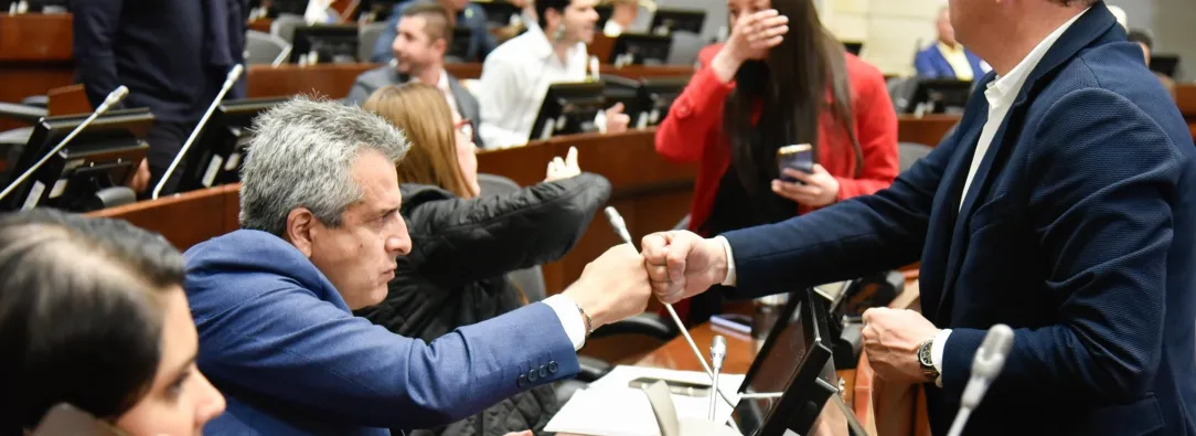 El ministro del Interior Luis Fernando Velasco en Congreso