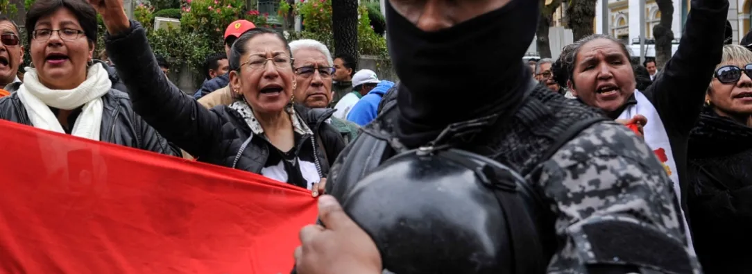 Golpe de Estado en Bolivia. / Foto: AFP.