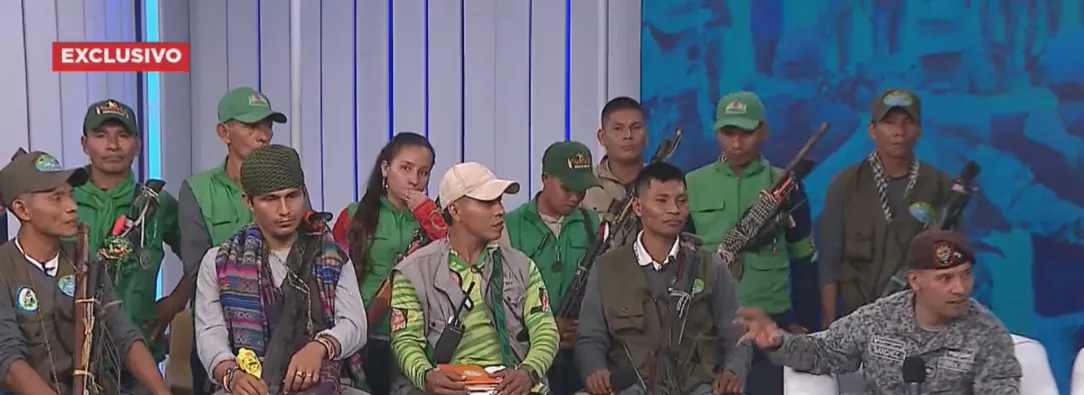 Guardia Indígena en entrevista en RTVC Noticias