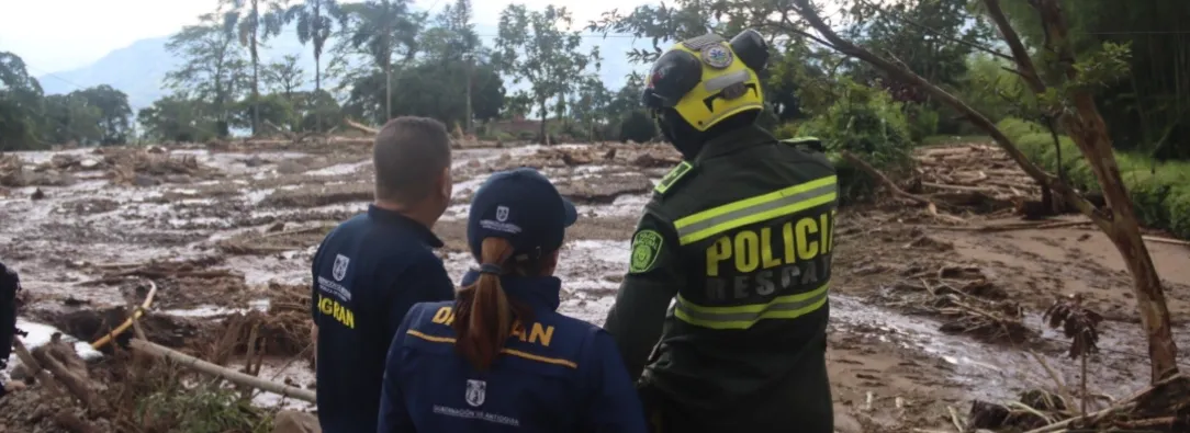 Balance de lluvias y derrumbes en Antioquia. / Foto: X DagranAntioquia.