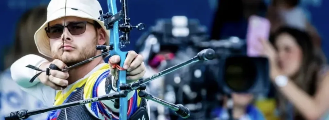 Santiago Arcila, arquero colombiano con mejor participación de tiro con arco en París 2024