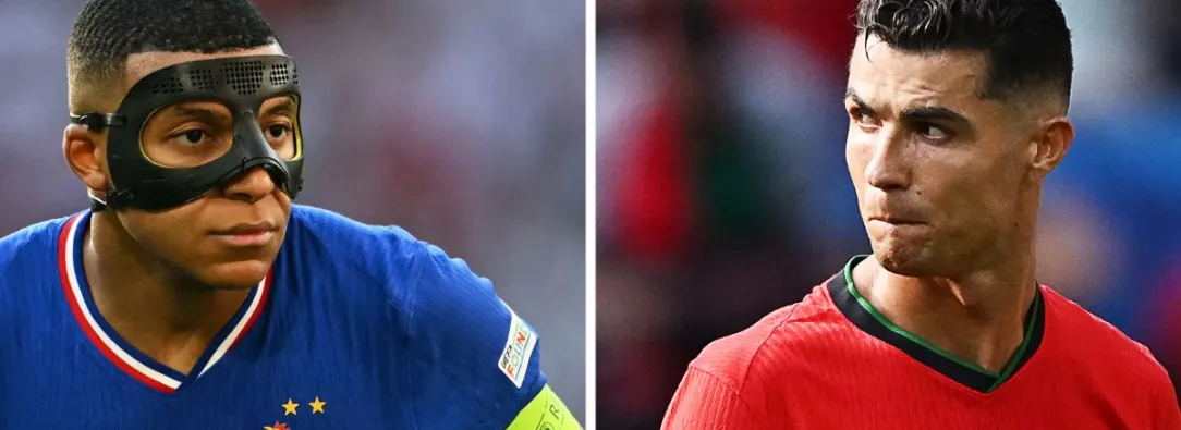 Kylian Mbappé y Cristiano Ronaldo