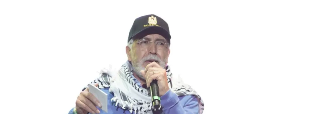 Raouf Almalki, embajador de Palestina, en concierto de la Esperanza. 