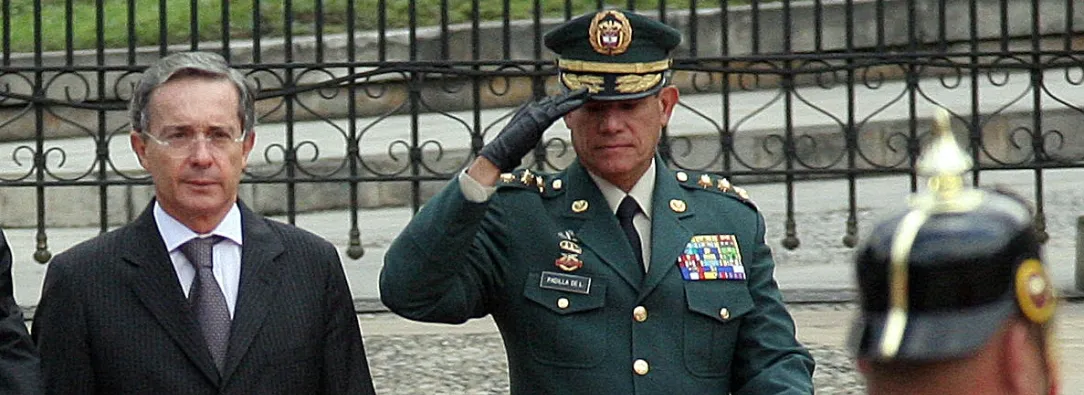 Fredy Padilla y Álvaro Uribe