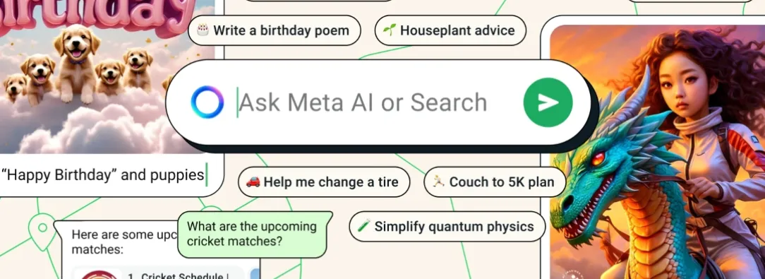 WhatsApp con Meta AI. / Foto: Whastapp.