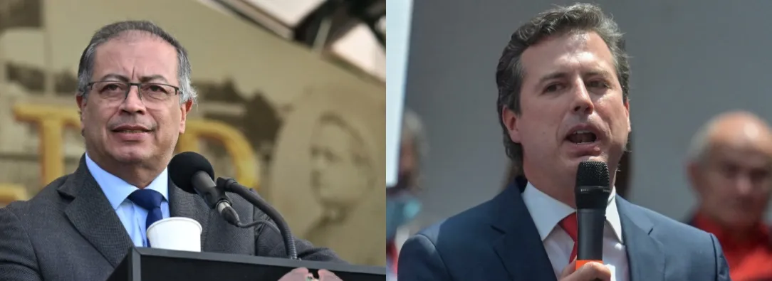 Llamado de Petro a Juan Manuel Galán. / Fotos: AFP.