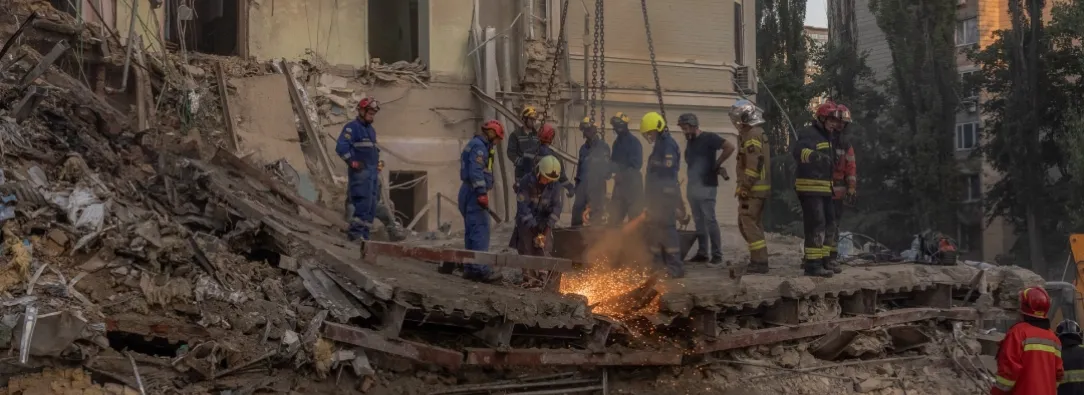 Bombardeo de Rusia a hospital infantil en Ucrania. / Foto: AFP.