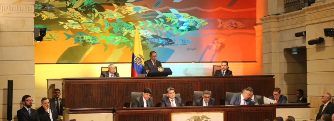 Gustavo Petro instala el nuevo Congreso