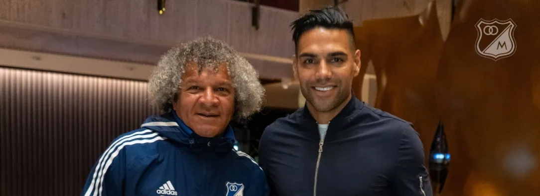 Llegada de Falcao García a Bogotá y Millonarios. / Foto: X Millonarios.