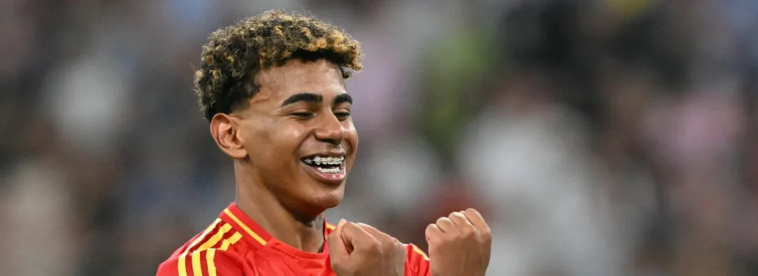 Lamine Yamal con España en la Eurocopa. / Foto: AFP.