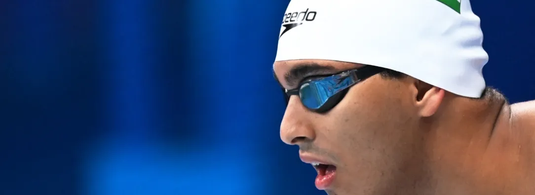 Yazan Al Bawwab, el nadador palestino en París 2024. / Foto: AFP.