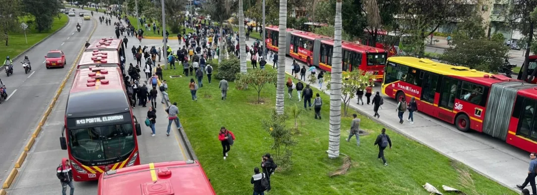 Disturbios en la Universidad Nacional genera caos. / Foto: Cortesía.