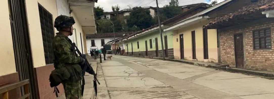 Ataque del EMC en Plateado, Cauca. / Foto: Ejercito_Div3.