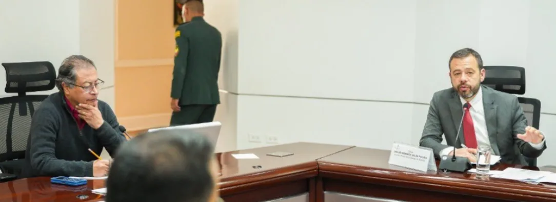 Esto fue lo que hablaron Petro y Galán en reunión en Bogotá. / Foto: Info Presidencia.