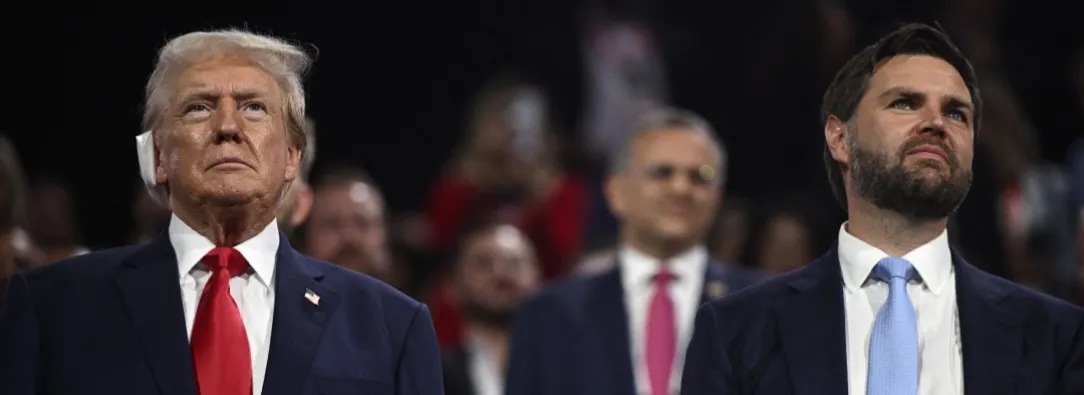 Donald Trump y J.D Vance para la presidencia de Estados Unidos. / Foto: AFP.