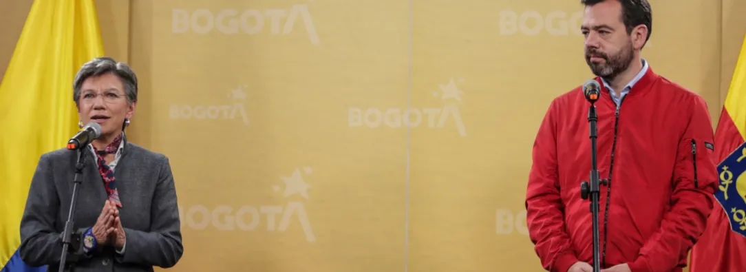 Retrasos de Transmilenio por la av 68 con Claudia López y Galán. / Foto: AFP.