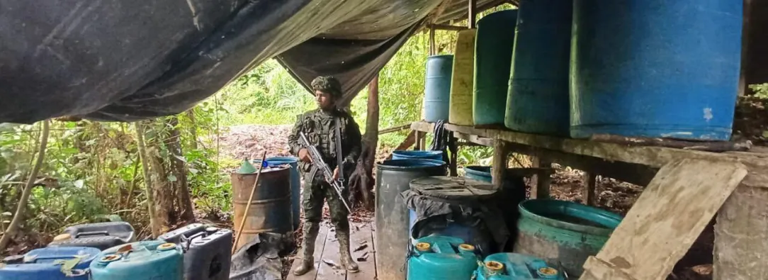 Ejército desmantela cuatro laboratorios en el Cauca, que producían más de seis toneladas de droga al mes