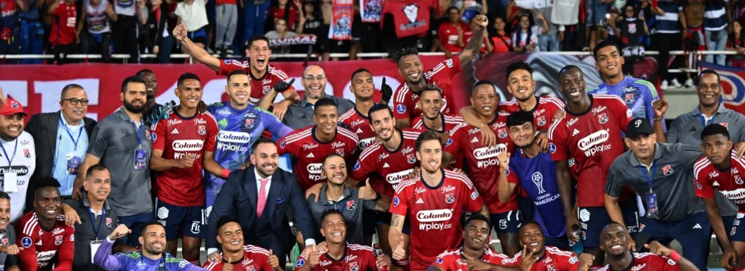 Medellín en cuartos de final de la Sudamericana. / Foto: AFP.