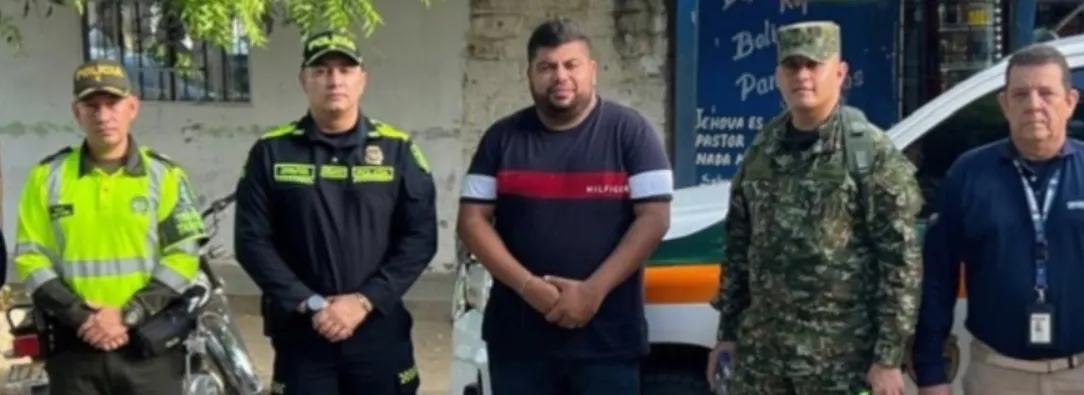 Kevin López, capturado por nexos con el narcotráfico. / Foto: Alcaldía de Maicao.