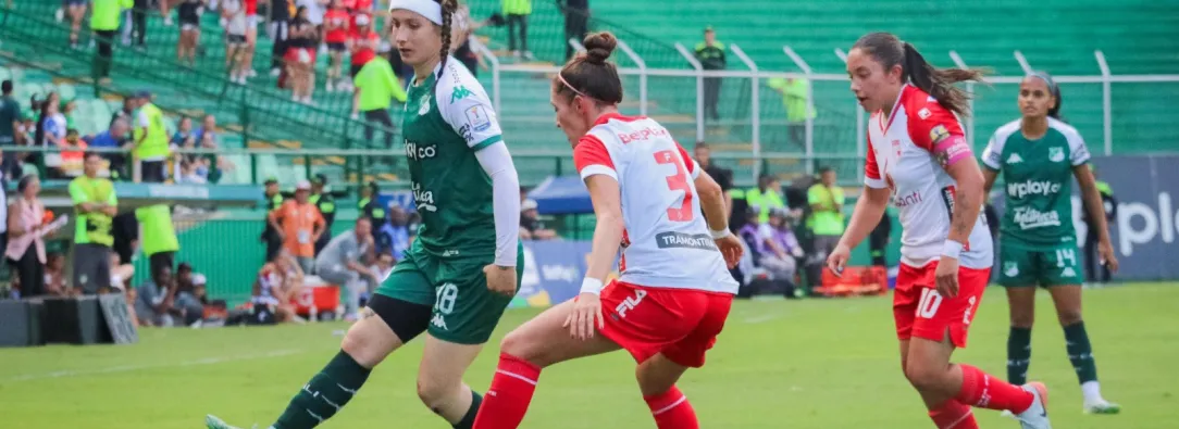 Cali y Santa Fe en la final femenina. / Foto: @CaliFemenino.