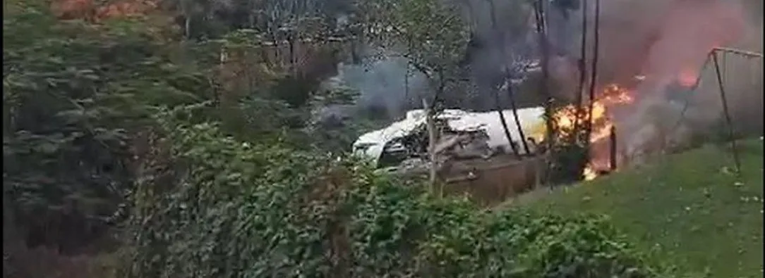 Avión cae en Brasil 