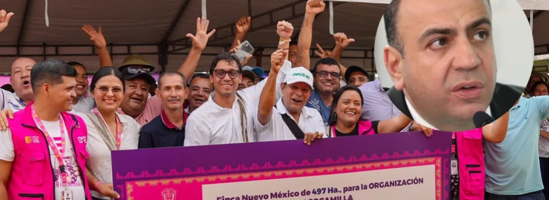Entrega de tierras de finca de Musa Besaile a campesinos. / Foto: X Sae.
