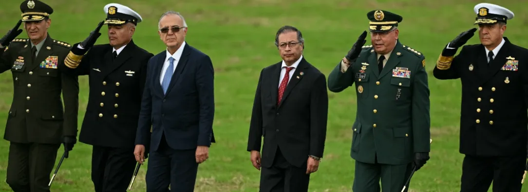 Sector defensa en dos años de gobierno de Gustavo Petro. / Foto: AFP.
