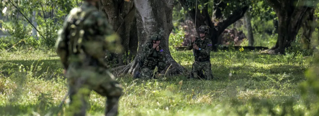 Soldados del Ejército Nacional