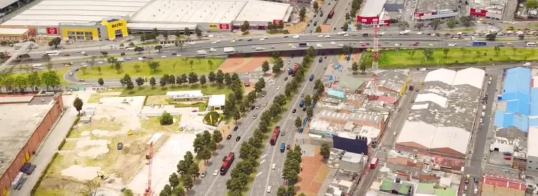 Obras por la Avenida 68 en Bogotá presentan graves retrasos; se entregaría hasta 2027