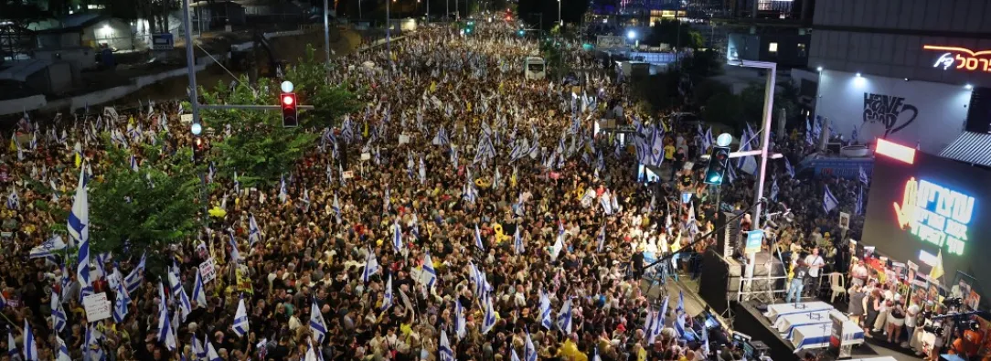 Multitudinaria manifestación en Israel para exigir al gobierno un acuerdo sobre los rehenes