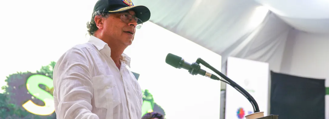 'Colombia es el corazón del mundo': presidente Petro durante su intervención en la gira "Salvemos la Selva"
