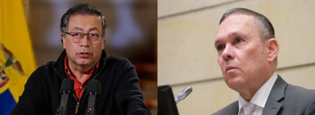 Respuesta de Gustavo Petro a Efraín Cepeda. / Fotos: Presidencia y Senado.