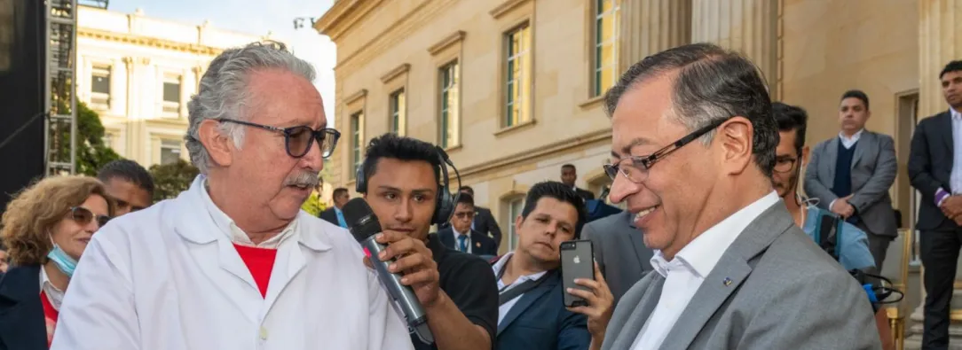 Presidente Gustavo Petro en proceso para aceptar la Reforma a la Salud.