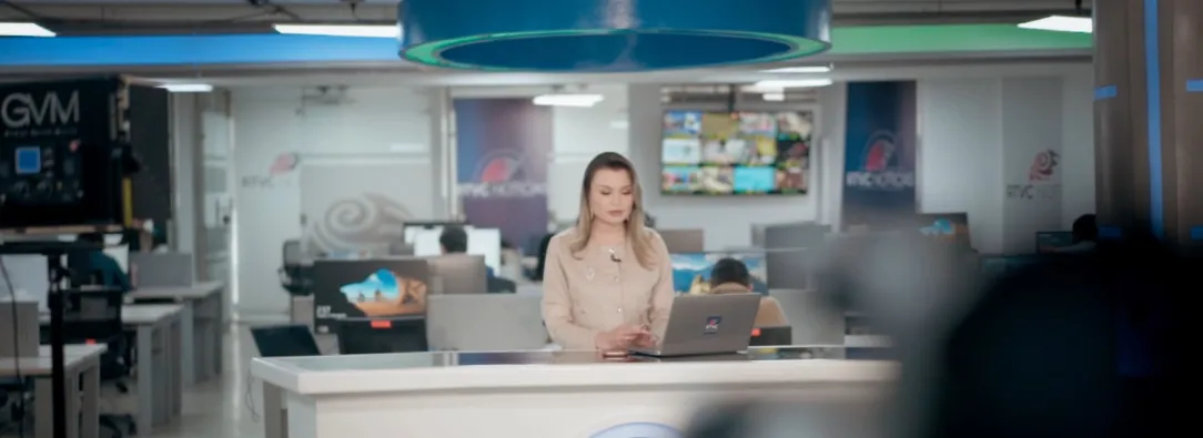 Aumenta la confianza de los colombianos en RTVC Noticias. / Foto: RTVC.