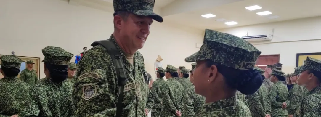 Almirante Francisco Cubides destaca logros para las Fuerzas Militares. / Foto: X COMANDANTE_ARC.