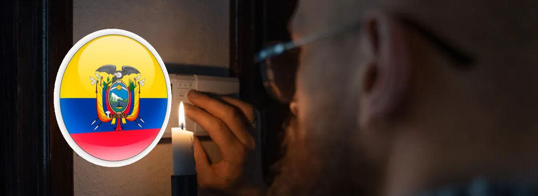 Apagón de  8 horas en Ecuador