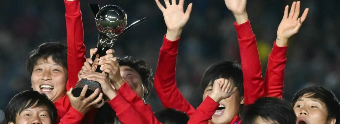 Corea del Norte campeonas del Mundial Femenino Sub-20. / Foto: AFP.