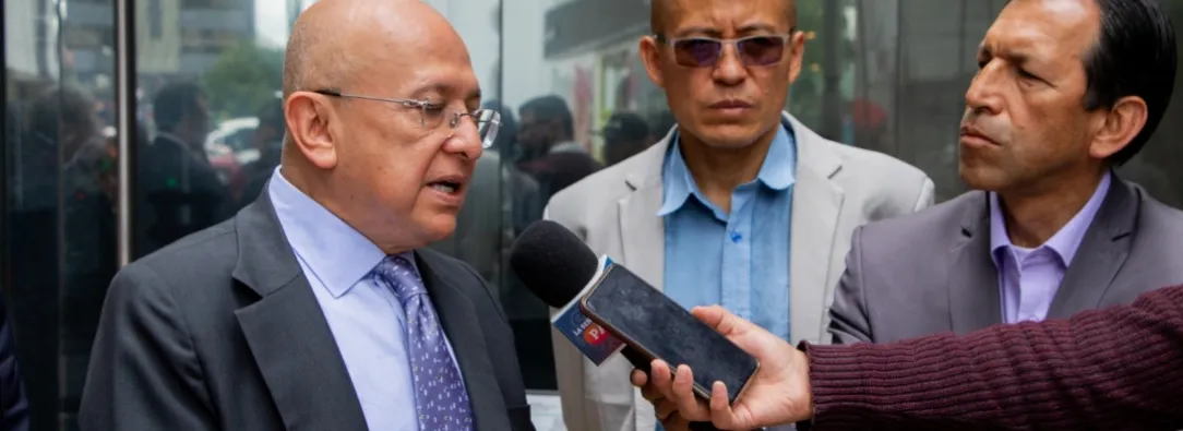 Eduardo Montealegre apoderado en defensa de RTVC. / Foto: RTVC.