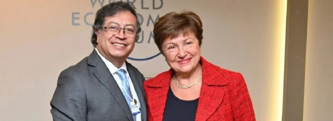 Directora del FMI felicita al presidente Petro por su compromiso con la acción climática