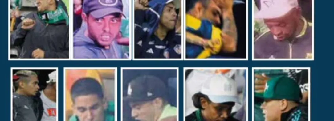 Hinchas de Nacional y Junior para judicializar tras hechos de violencia. / Foto: X Fico Gutiérrez.