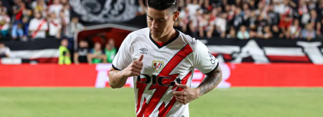James Rodríguez con el Rayo Vallecano. / Foto: AFP.