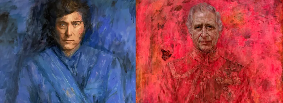 Javier Milei retrato al estilo inglés