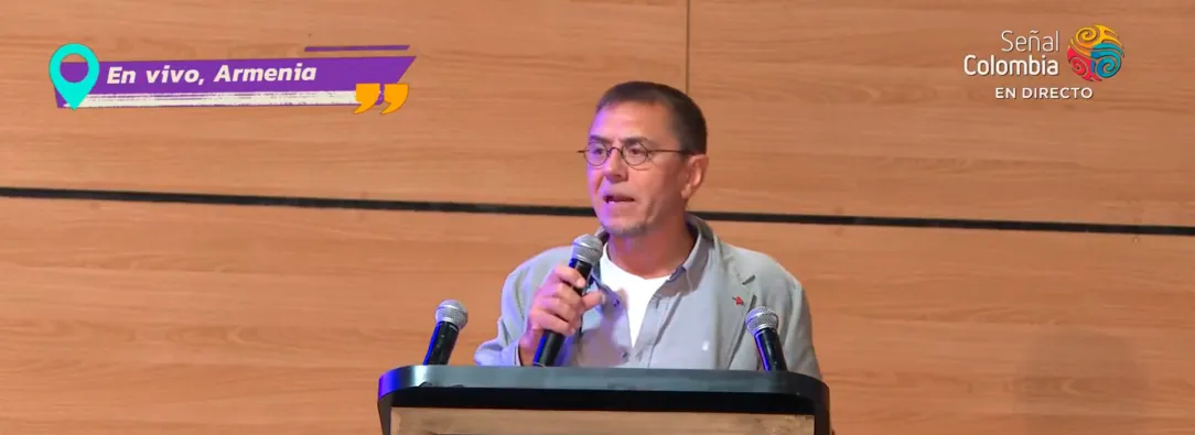 Juan Carlos Monedero en el encuentro de medios alternativos