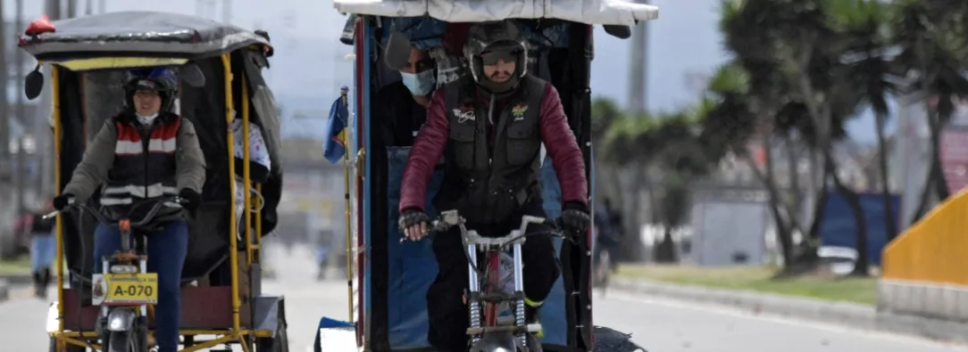 Regulación de bicitaxis en Colombia. / Foto: AFP.